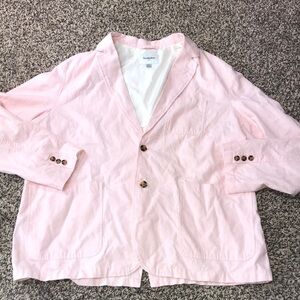 Goodfellow & Co. Pink Linen Blazer with Button Details Gender Neutral XXL NWOT
